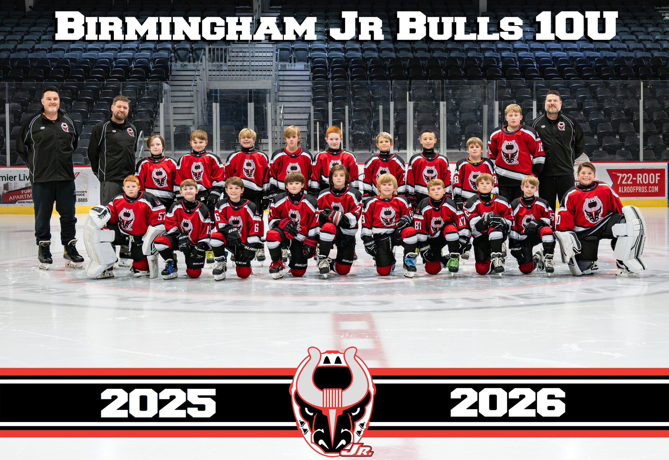 10U Jr Bulls 2025-26 Team Photo
