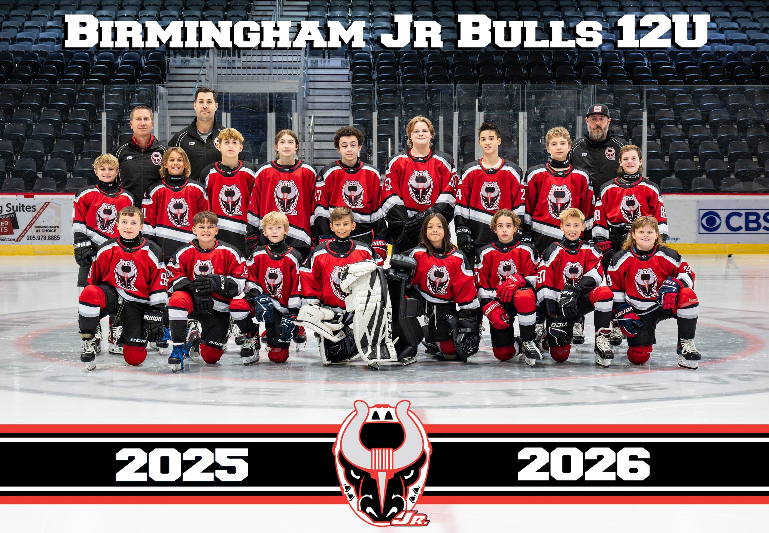 12U Jr Bulls 2025-26 Team Photo