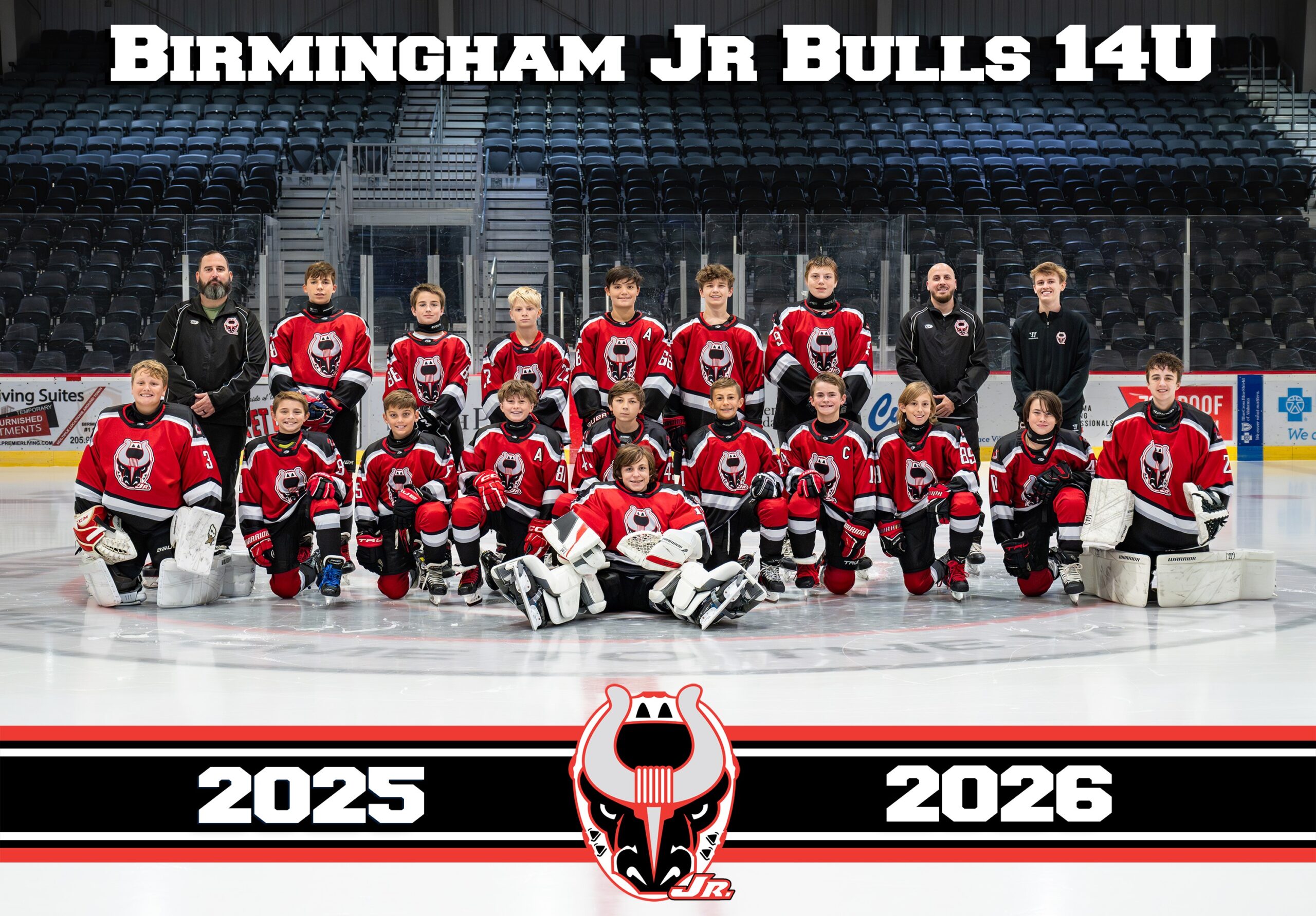14U Jr Bulls 2025-26 Team Photo