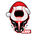 Bulls with Santa Hat